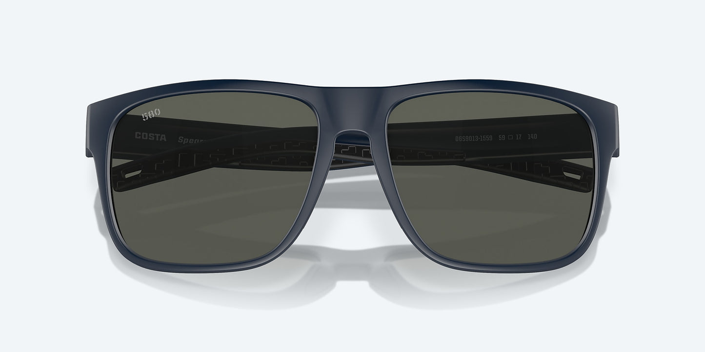[Gray Polarized Glass Lenses, Midnight Blue Frame]