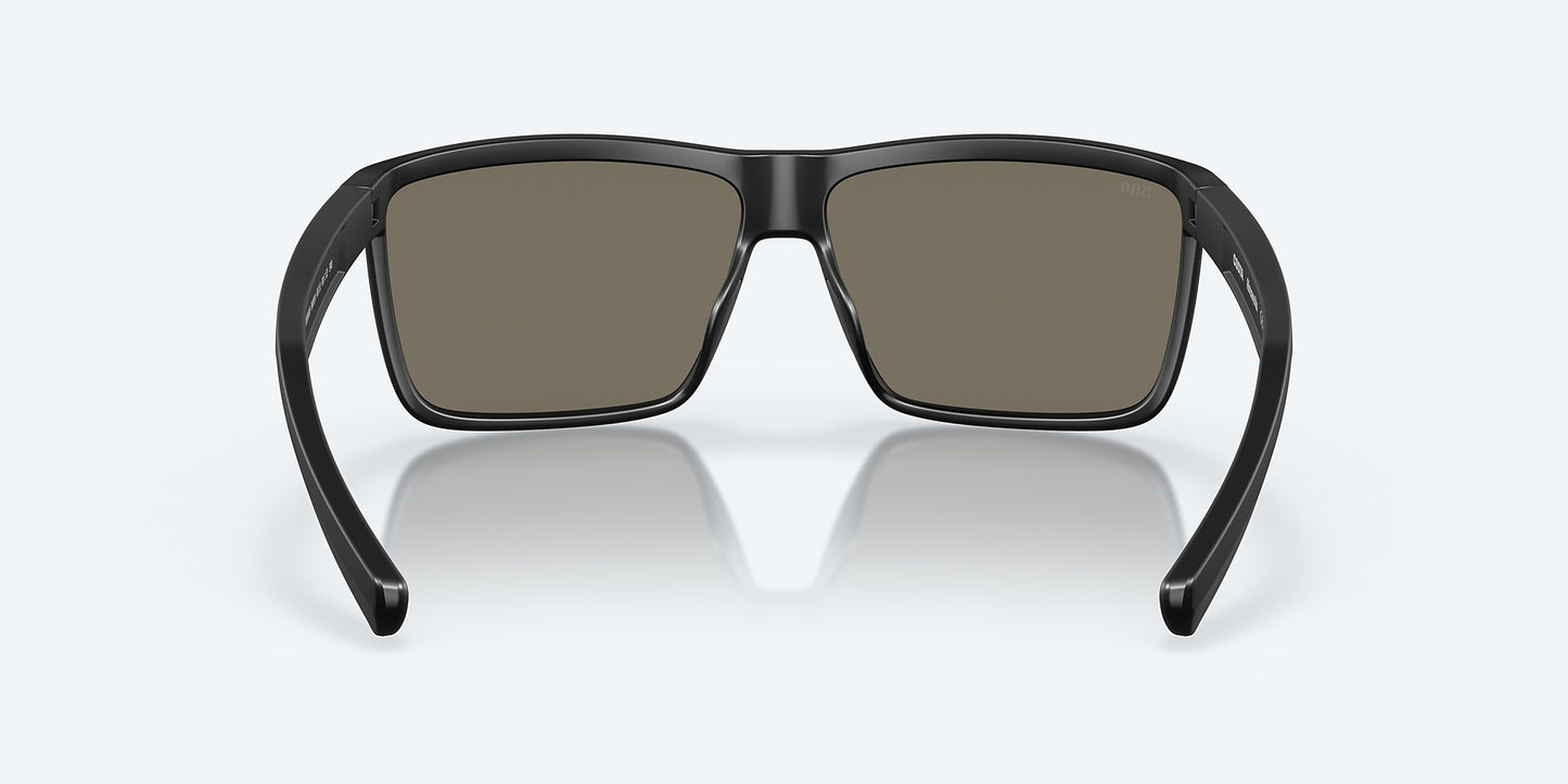 [Blue Mirror Polarized Glass Lenses, Matte Black Frame]
