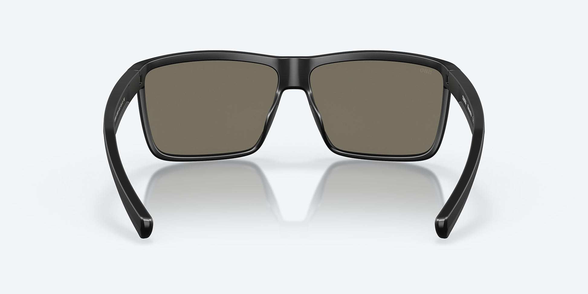 [Blue Mirror Polarized Glass Lenses, Matte Black Frame]