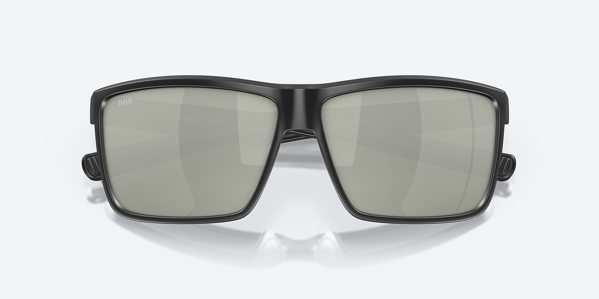 [Gray Silver Mirror Polarized Glass Lenses, Matte Black Frame]
