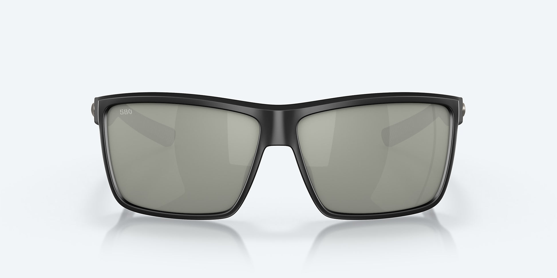 [Gray Silver Mirror Polarized Glass Lenses, Matte Black Frame]