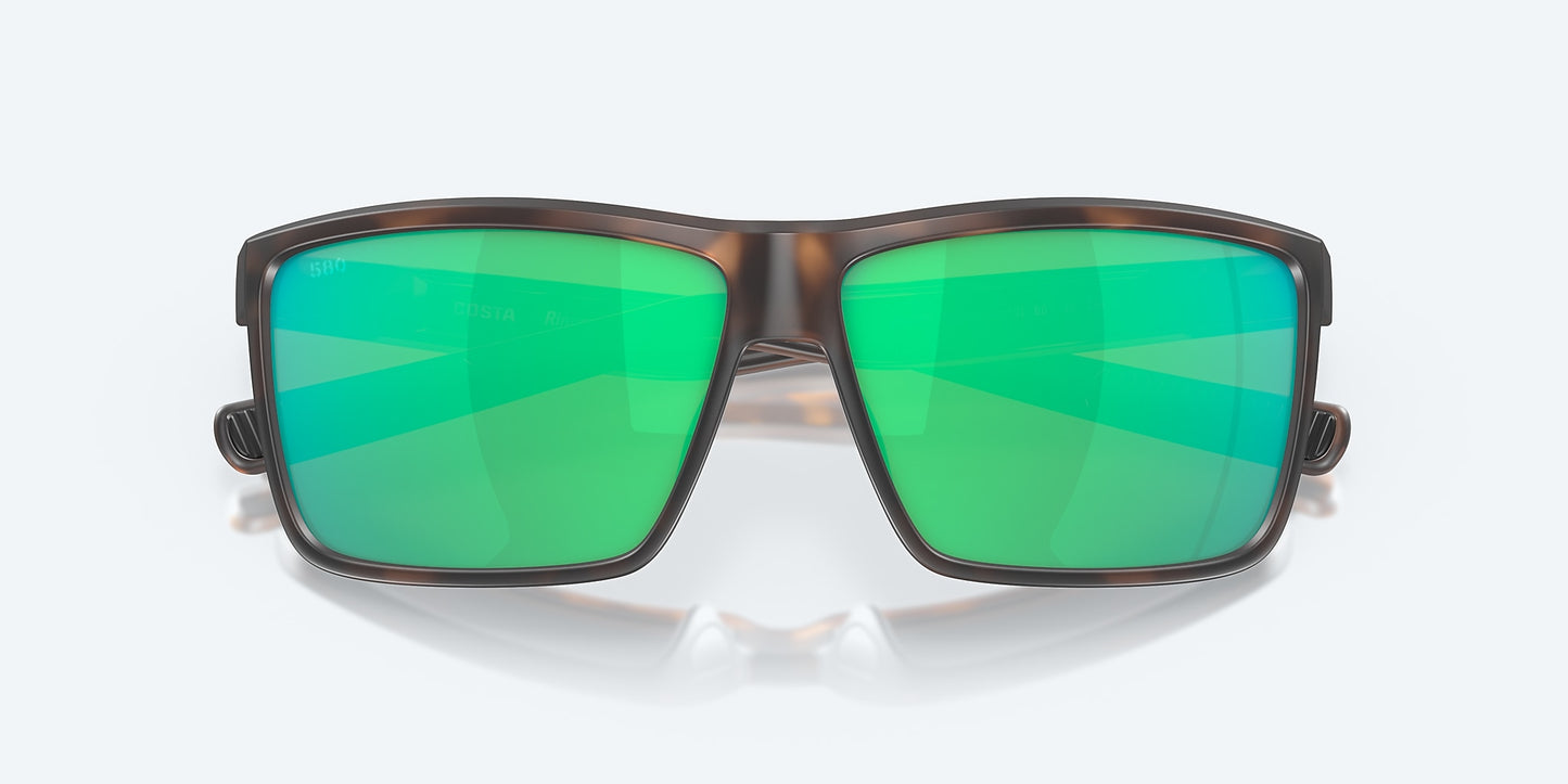 [Green Mirror Polarized Glass Lenses, Matte Tortoise Frame]