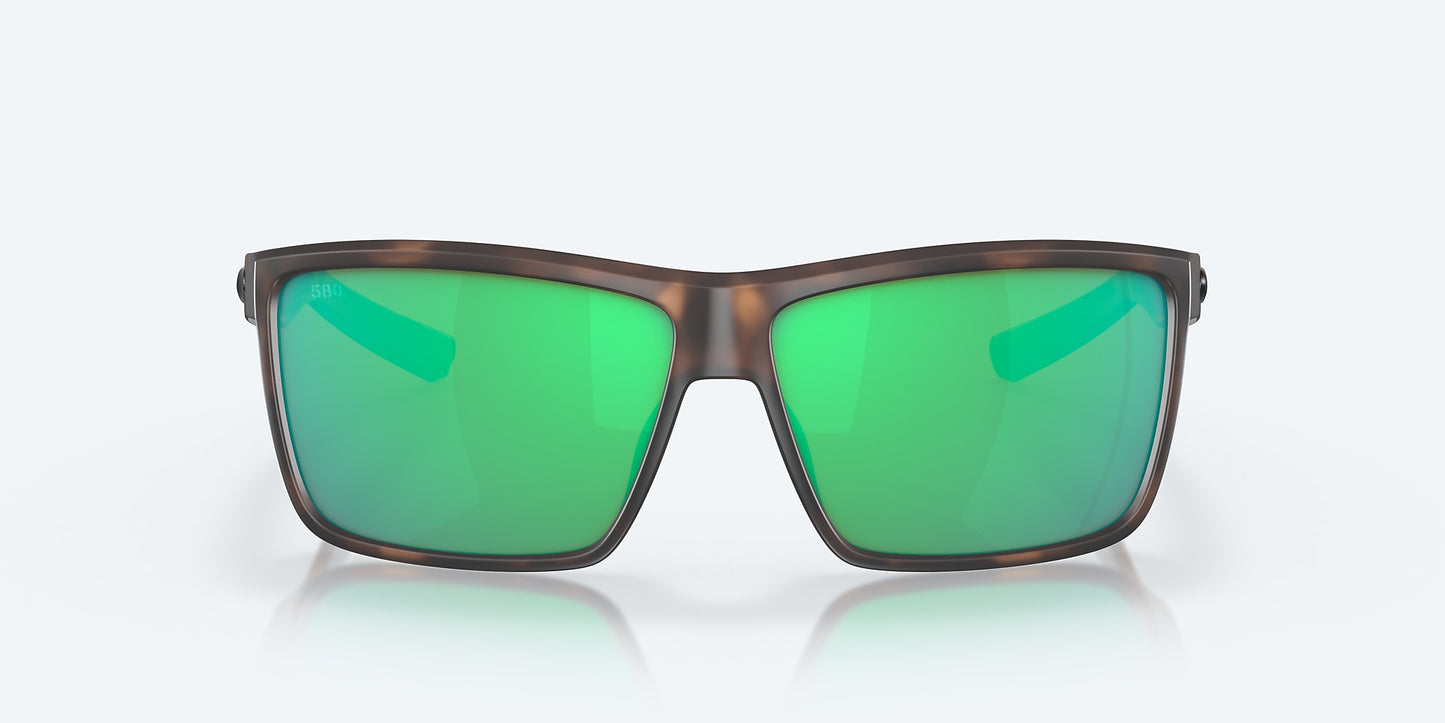 [Green Mirror Polarized Glass Lenses, Matte Tortoise Frame]