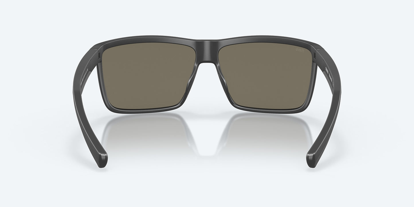 [Blue Mirror Polarized Glass Lenses, Matte Gray Frame]