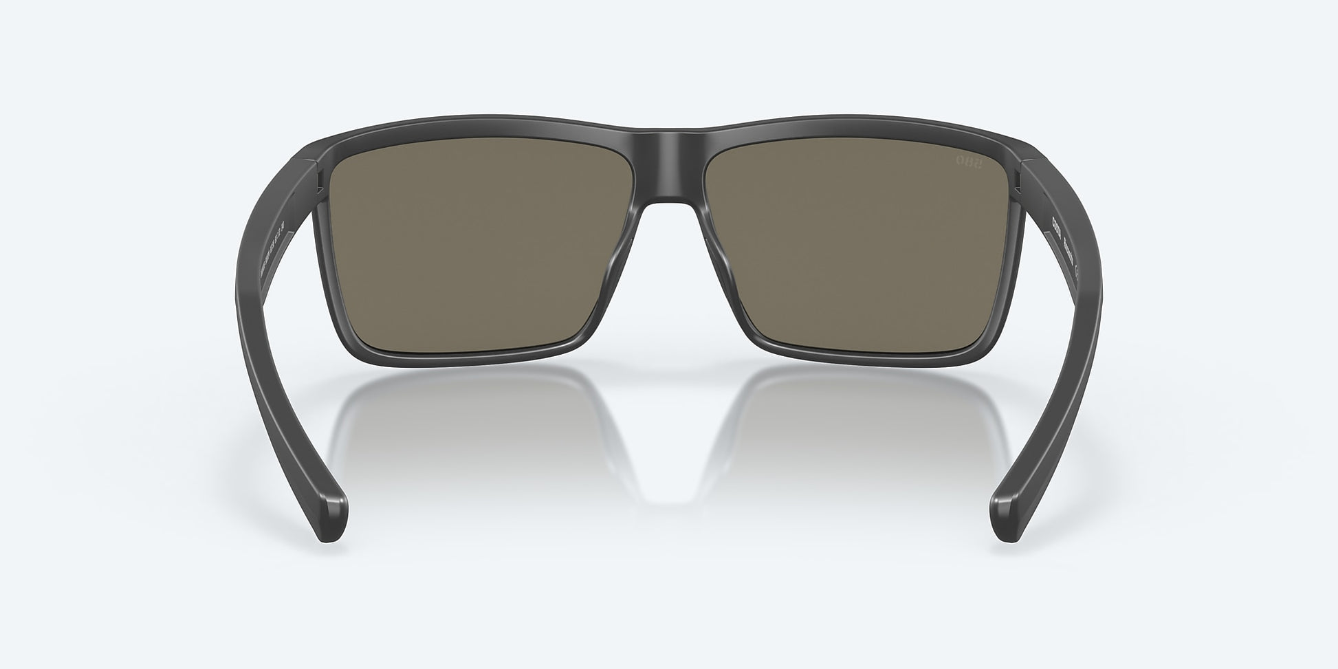 [Blue Mirror Polarized Glass Lenses, Matte Gray Frame]