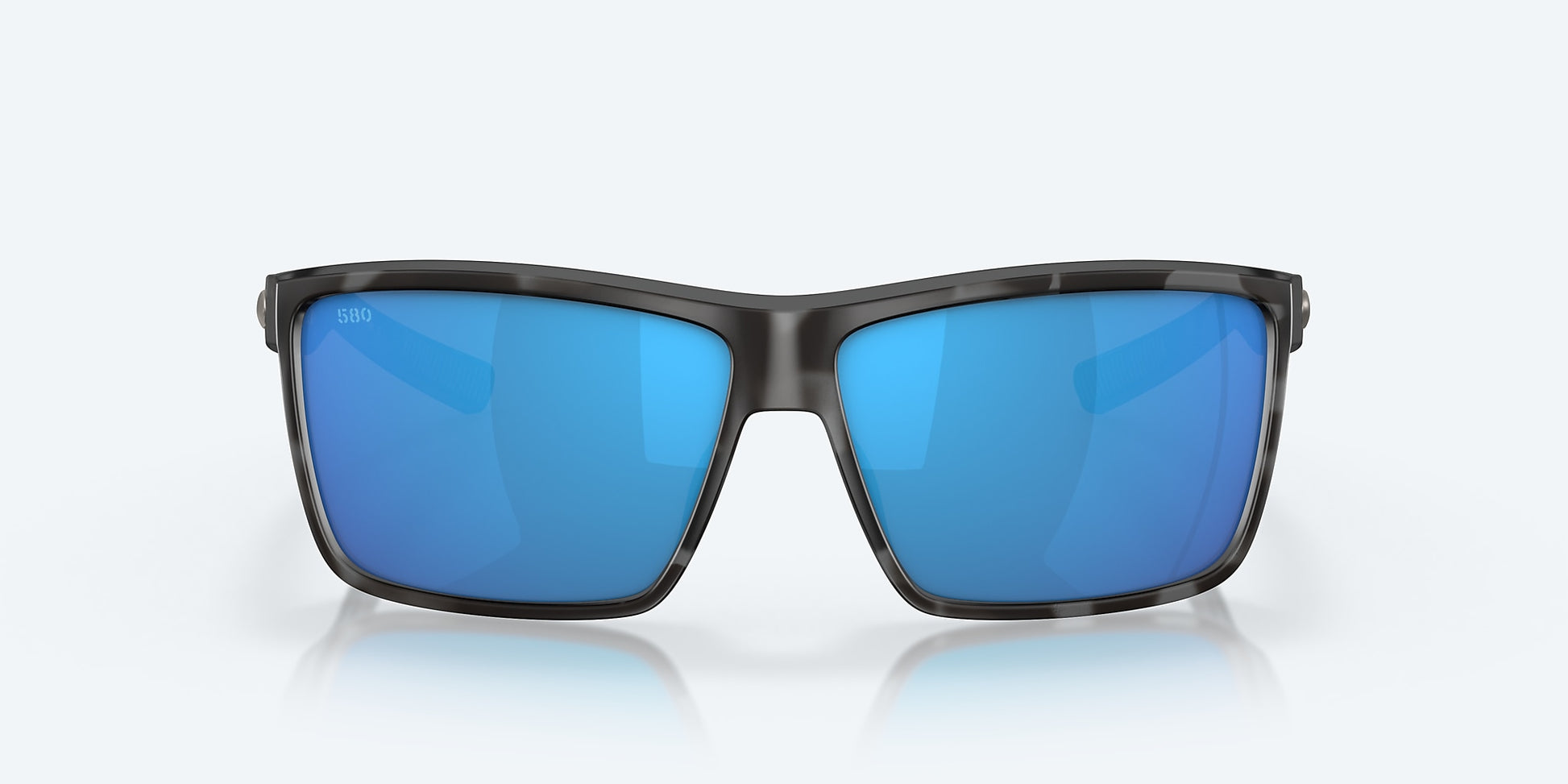 [Blue Mirror Polarized Glass Lenses, Tiger Shark Frame]