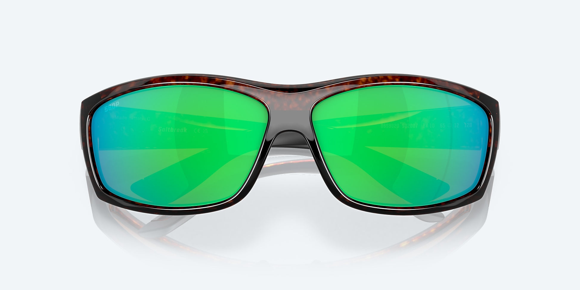 [Green Mirror Polarized Polycarbonate Lenses, Tortoise Frame]