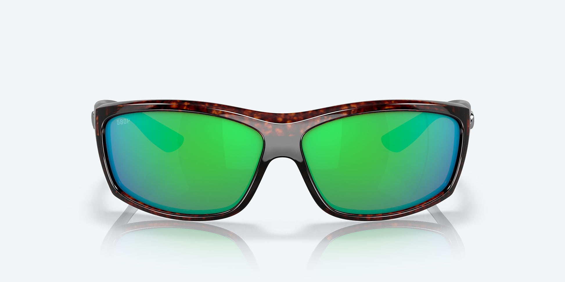 [Green Mirror Polarized Polycarbonate Lenses, Tortoise Frame]