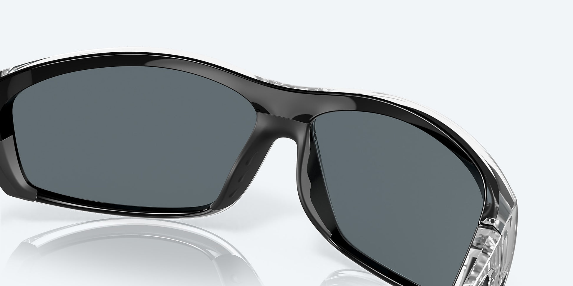 [Blue Mirror Polarized Polycarbonate Lenses, Silver Frame]