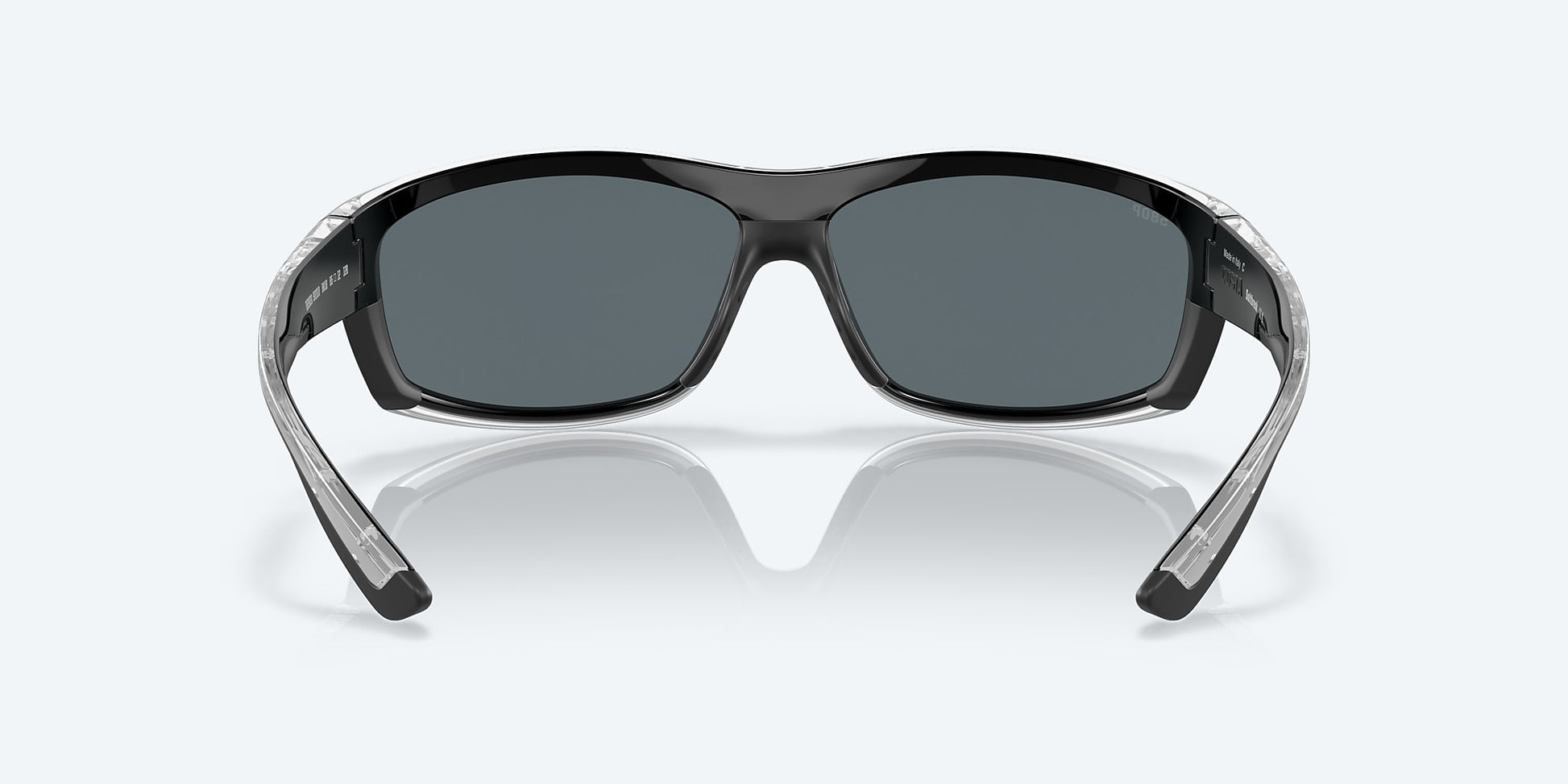 [Blue Mirror Polarized Polycarbonate Lenses, Silver Frame]