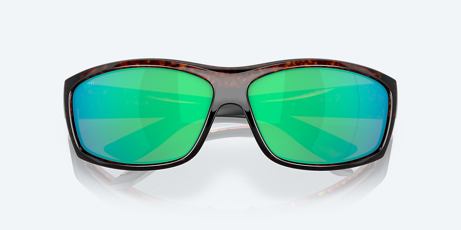 [Green Mirror Polarized Glass Lenses, Tortoise Frame]