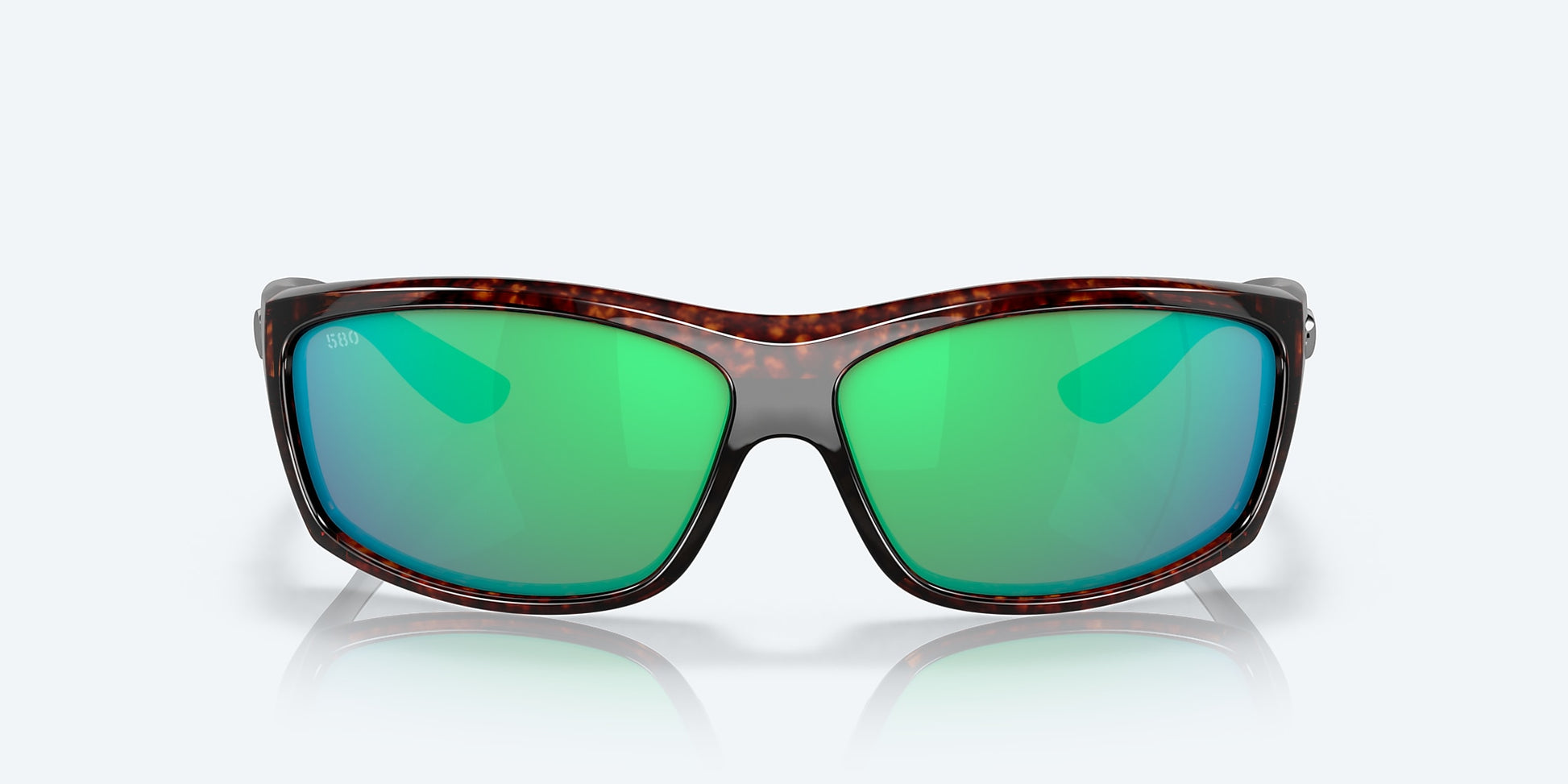 [Green Mirror Polarized Glass Lenses, Tortoise Frame]