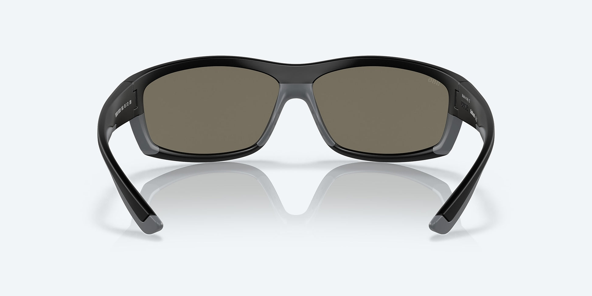 [Blue Mirror Polarized Glass Lenses, Matte Black Frame]
