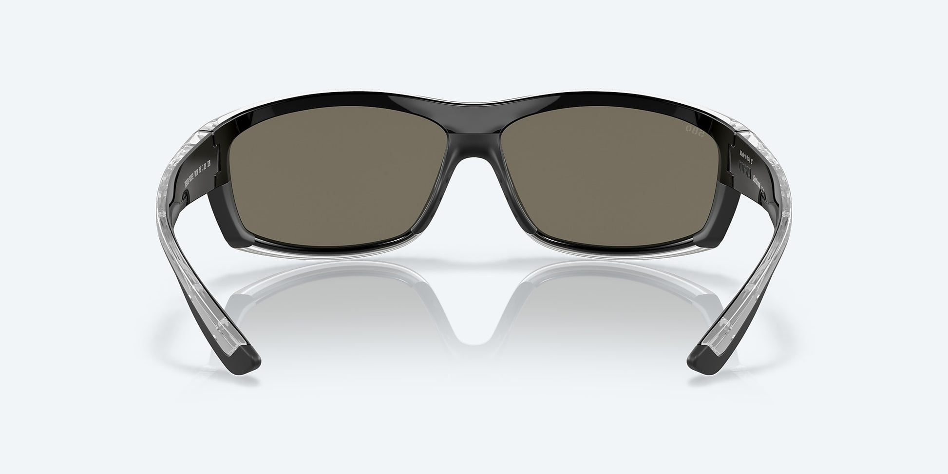 [Blue Mirror Polarized Glass Lenses, Silver Frame]