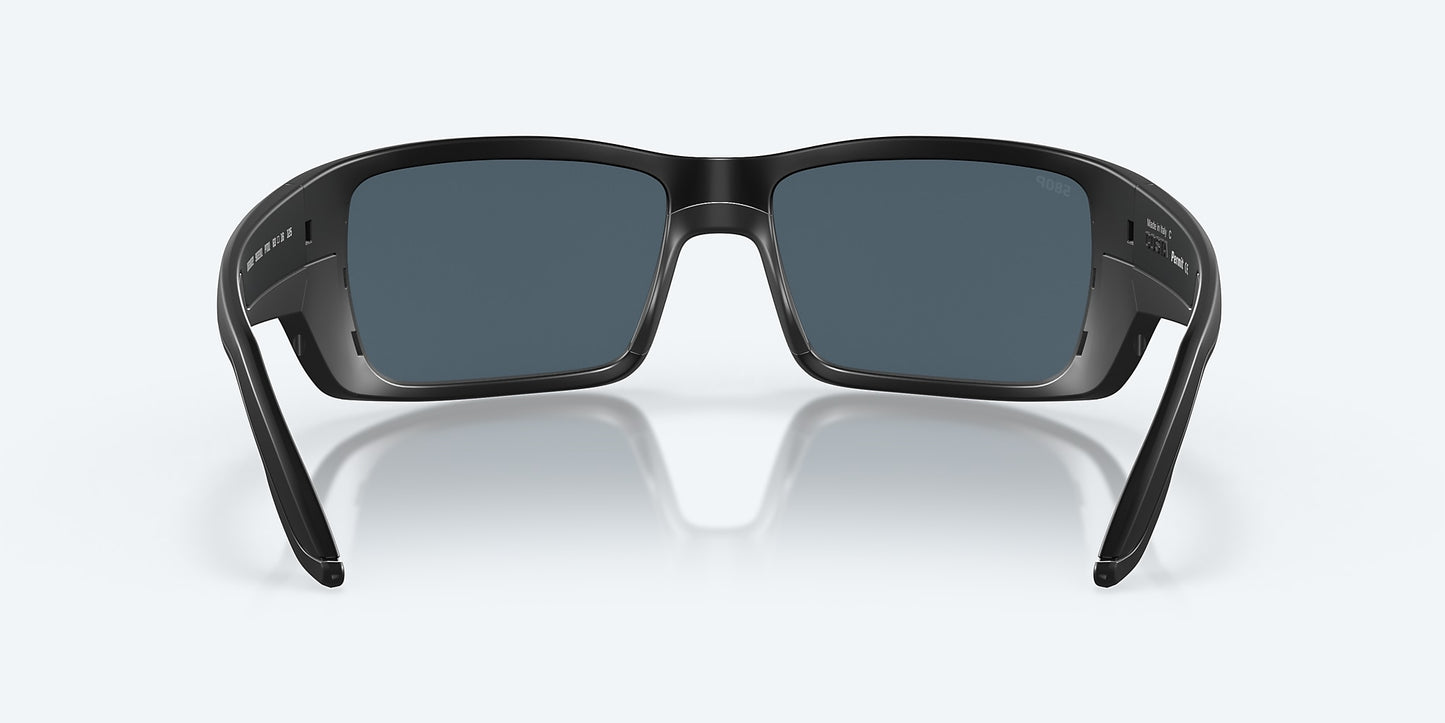 [Gray Polarized Polycarbonate Lenses, Blackout Frame]