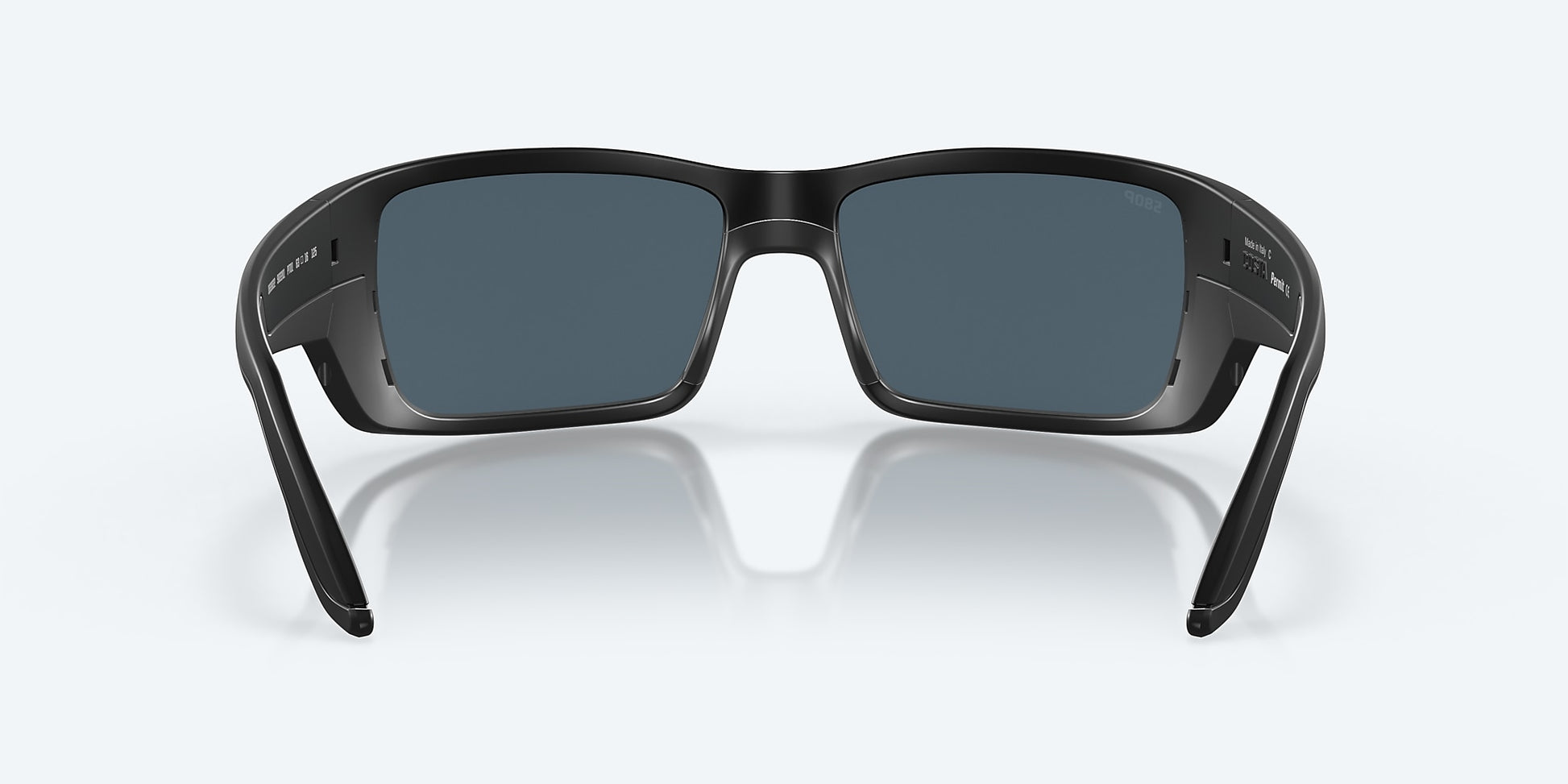 [Gray Polarized Polycarbonate Lenses, Blackout Frame]