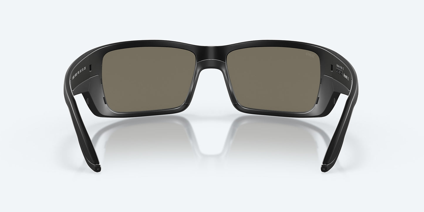 [Blue Mirror Polarized Glass Lenses, Blackout Frame]