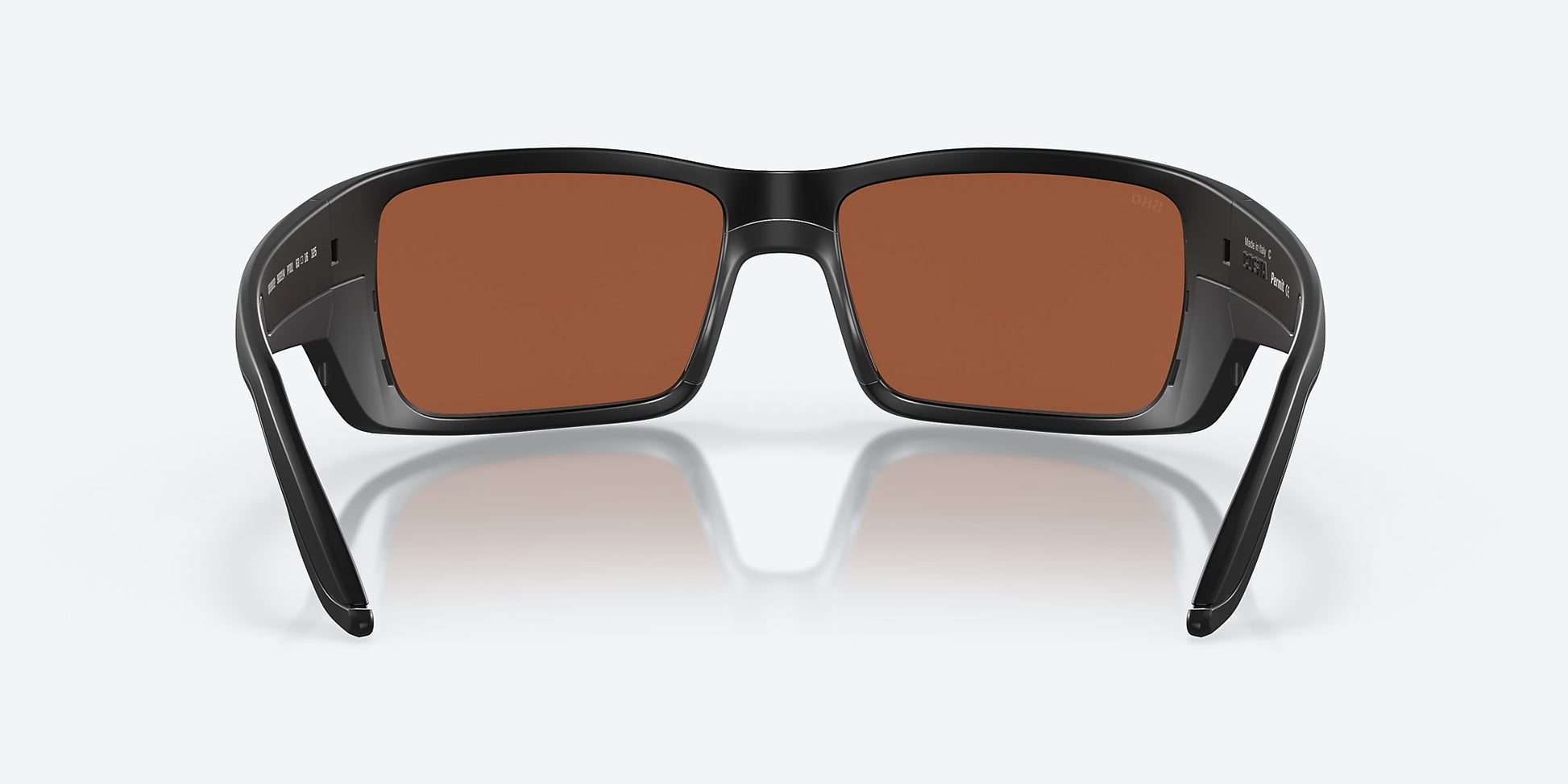 [Green Mirror Polarized Glass Lenses, Blackout Frame]
