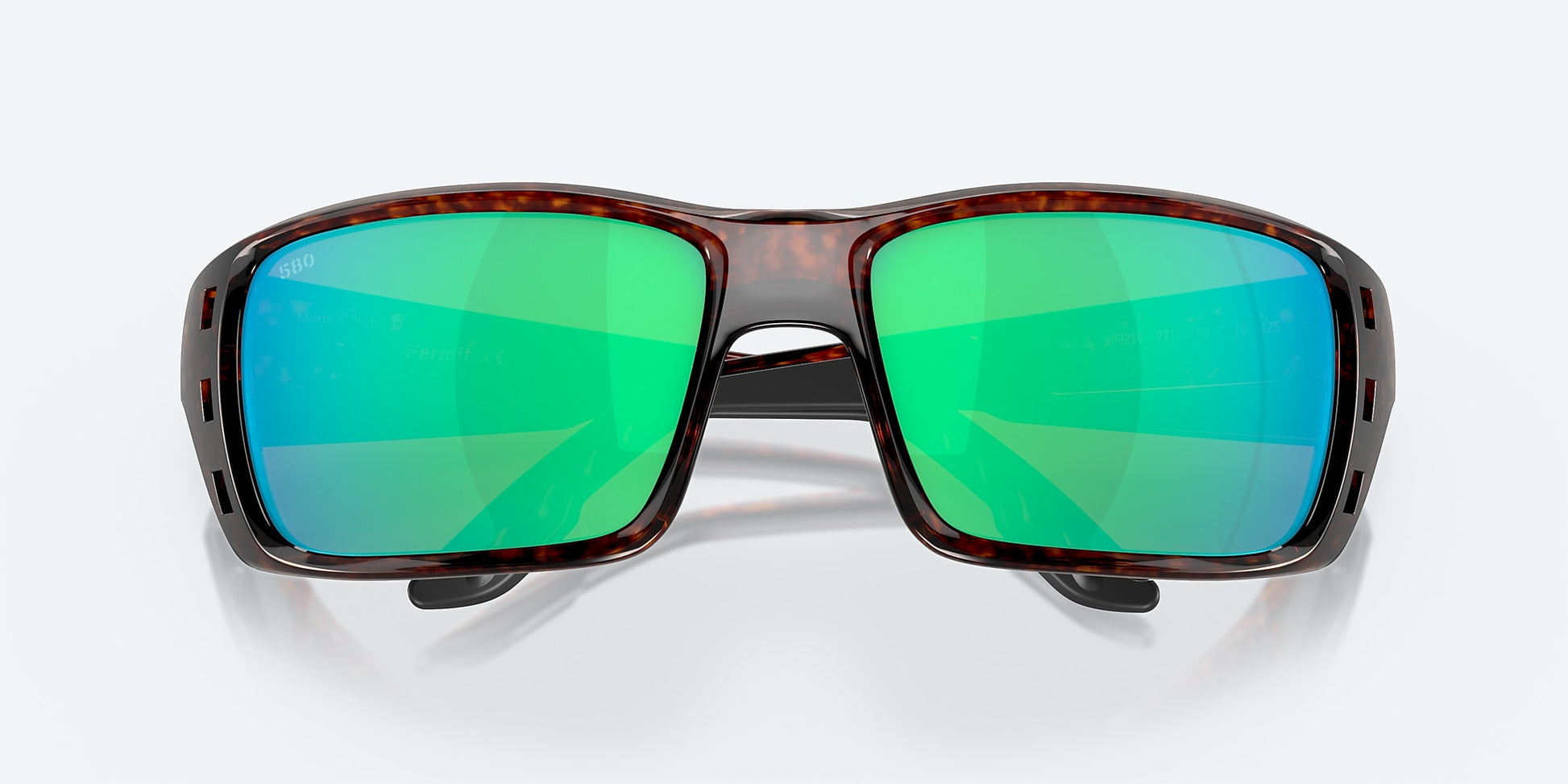 [Green Mirror Polarized Glass Lenses, Tortoise Frame]
