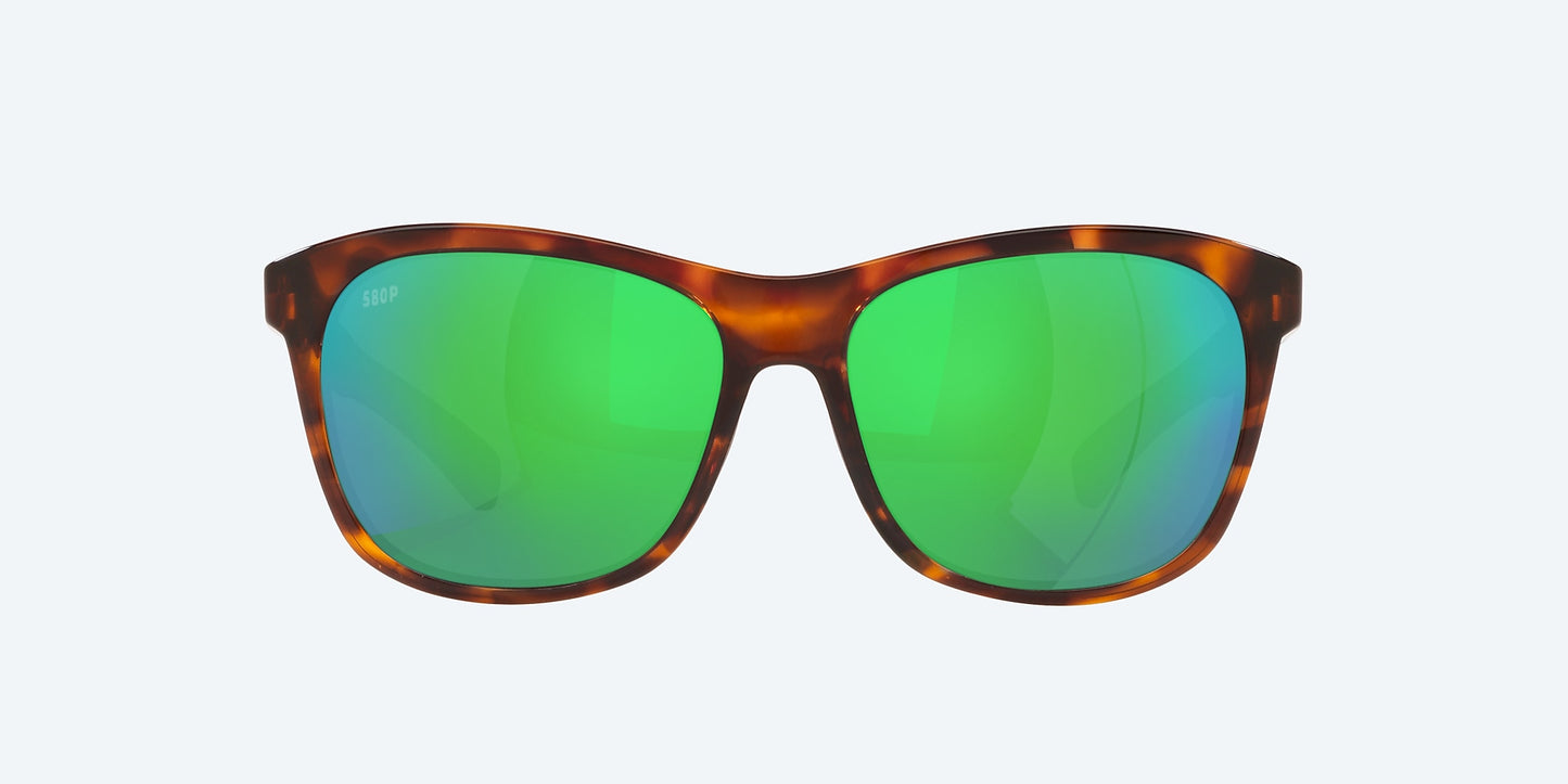 [Green Mirror Polarized Polycarbonate Lenses, Tortoise Frame]