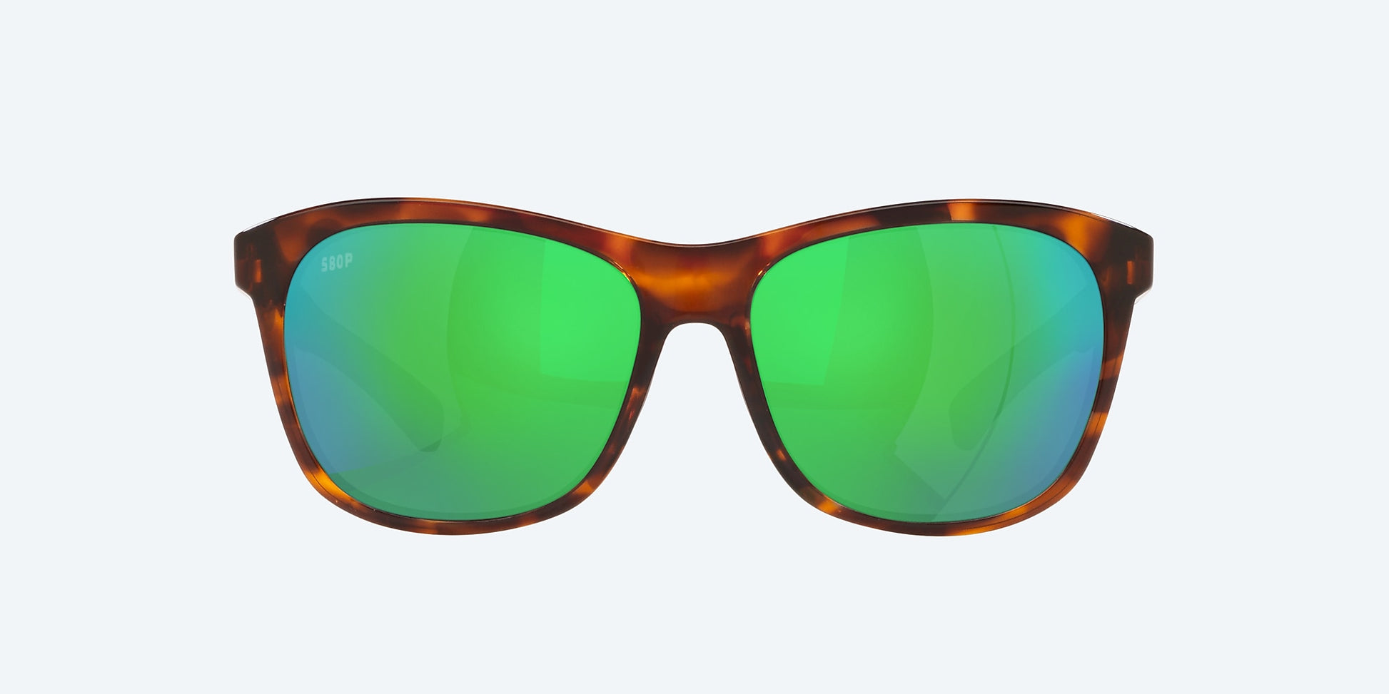 [Green Mirror Polarized Polycarbonate Lenses, Tortoise Frame]