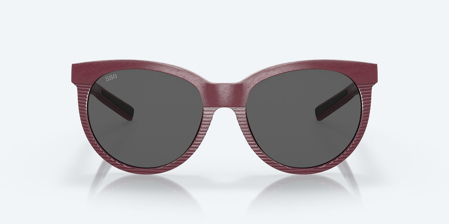 [Gray Polarized Glass Lenses, Net Plum Frame]