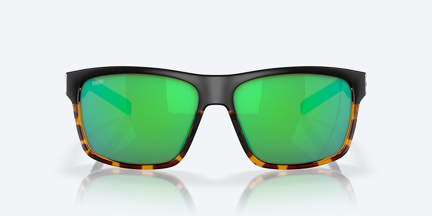 [Green Mirror Polarized Polycarbonate Lenses, Black/Shiny Tortoise Frame]
