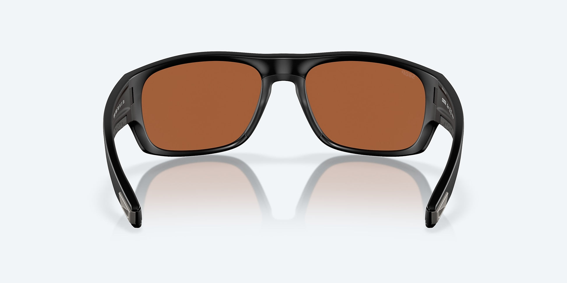 [Green Mirror Polarized Polycarbonate Lenses, Matte Black Frame]