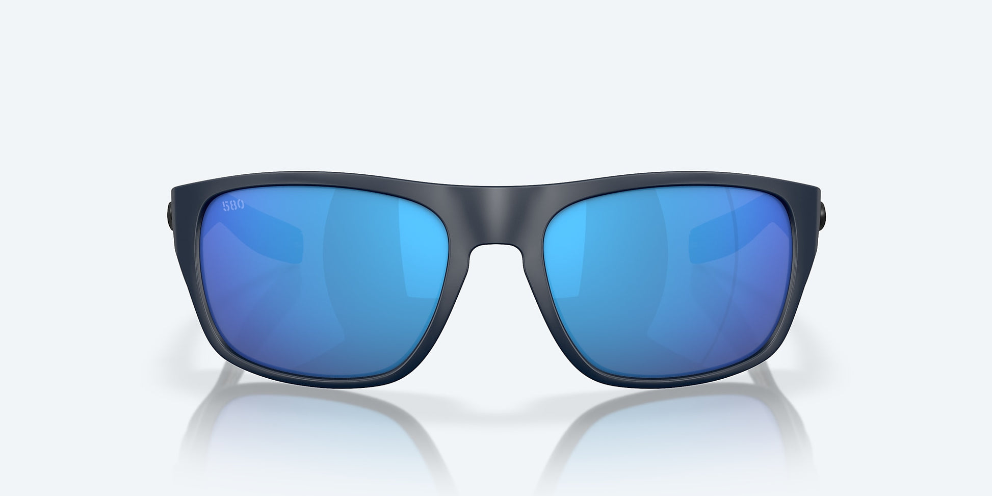 [Blue Mirror Polarized Glass Lenses, Midnight Blue Frame]