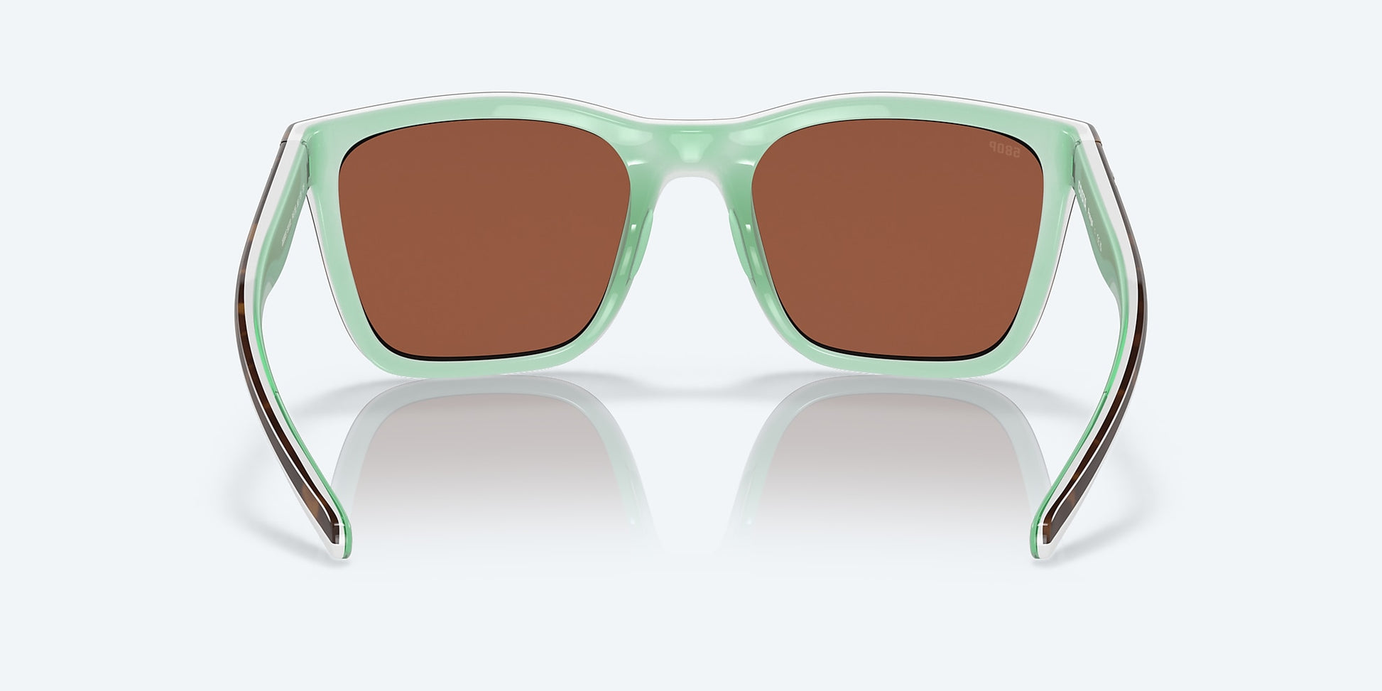 [Copper Polarized Polycarbonate Lenses, Shiny Tortoise/White/Seafoam Crystal Frame]