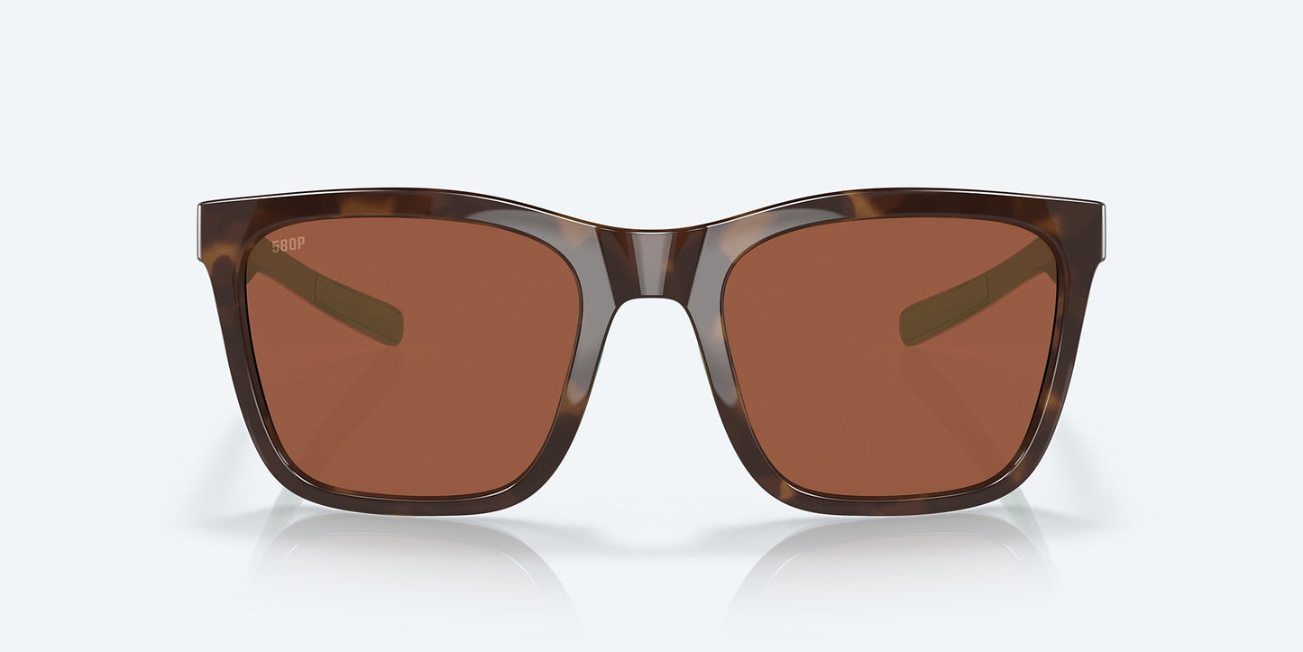 [Copper Polarized Polycarbonate Lenses, Shiny Tortoise/White/Seafoam Crystal Frame]