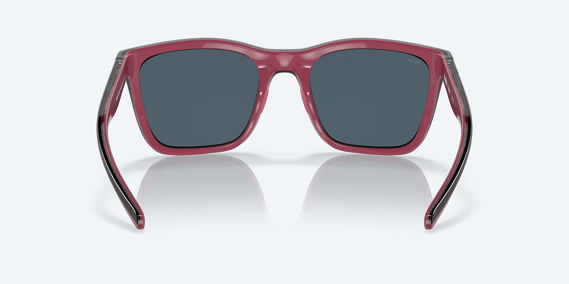[Gray Polarized Polycarbonate Lenses, Shiny Black/Crystal/Fuchsia Frame]