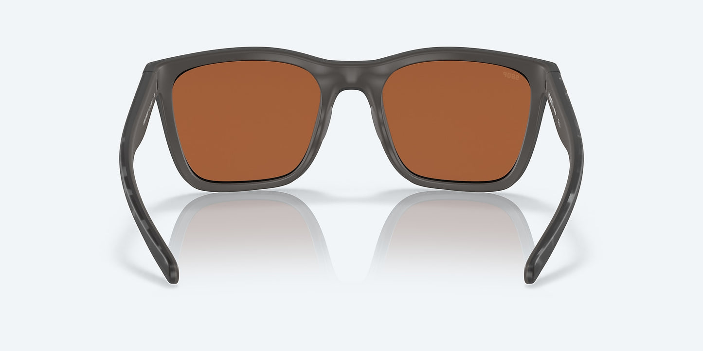 [Green Mirror Polarized Polycarbonate Lenses, Matte Gray Tortoise Frame]