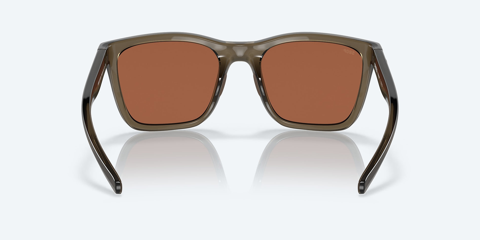 [Copper Silver Mirror Polarized Polycarbonate Lenses, Shiny Taupe Crystal Frame]