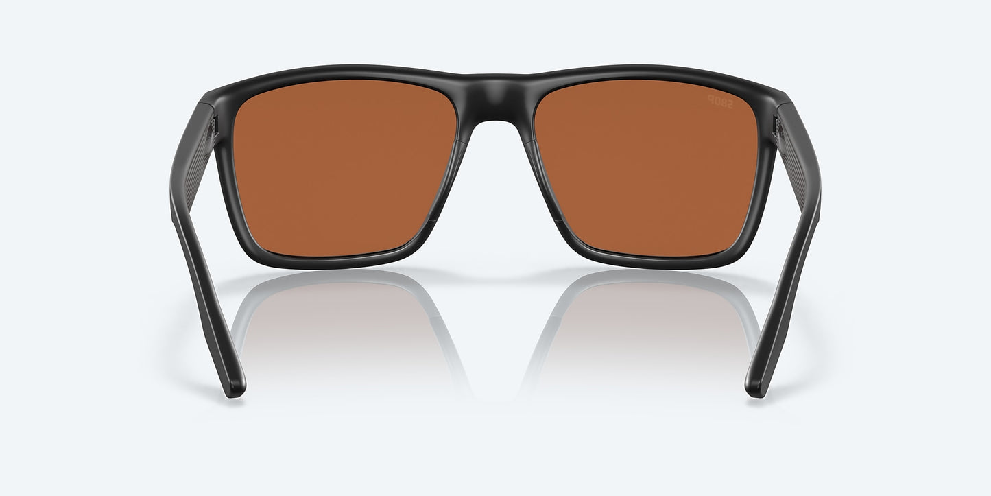 [Green Mirror Polarized Polycarbonate Lenses, Matte Black Frame]