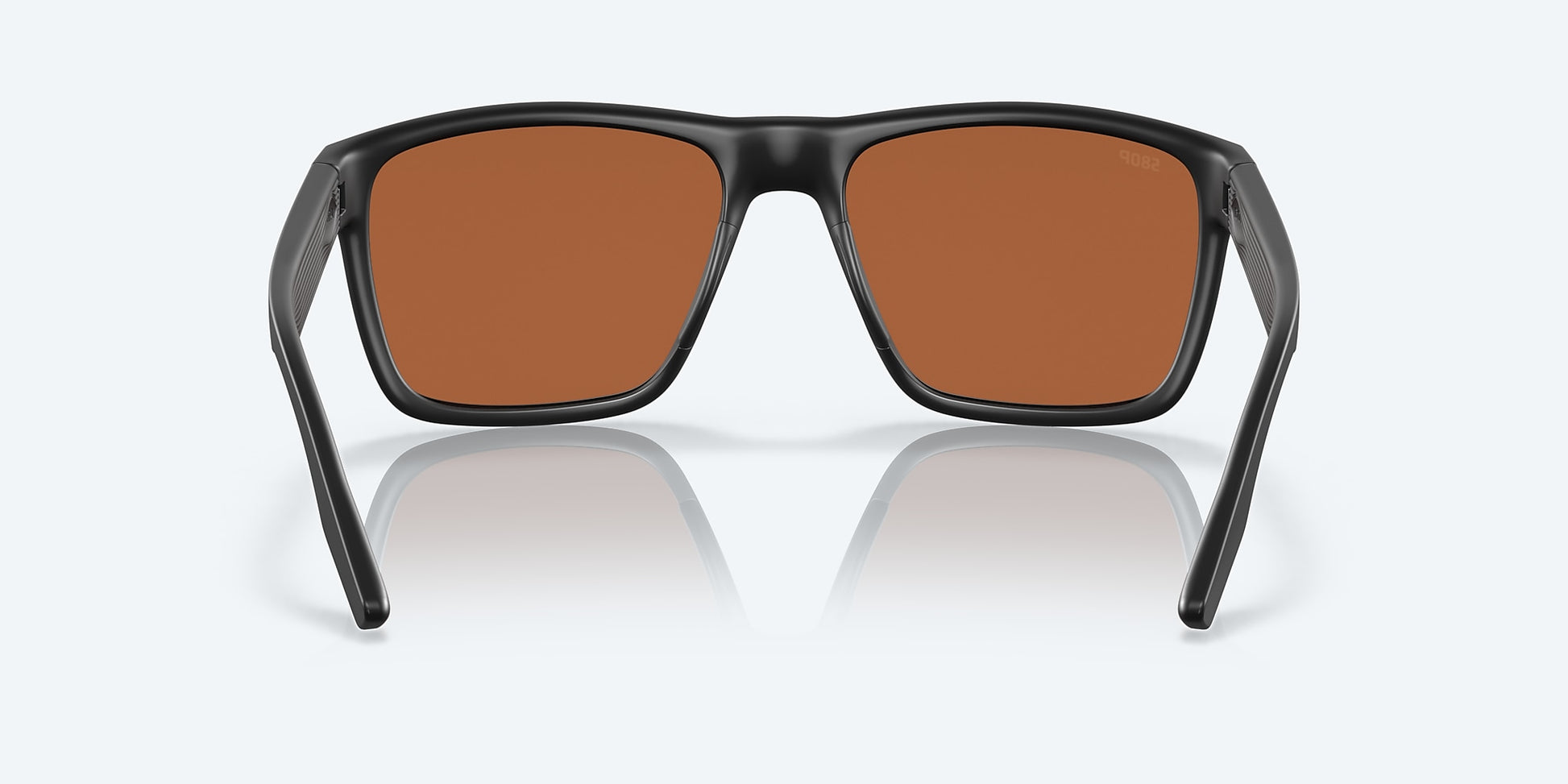 [Green Mirror Polarized Polycarbonate Lenses, Matte Black Frame]