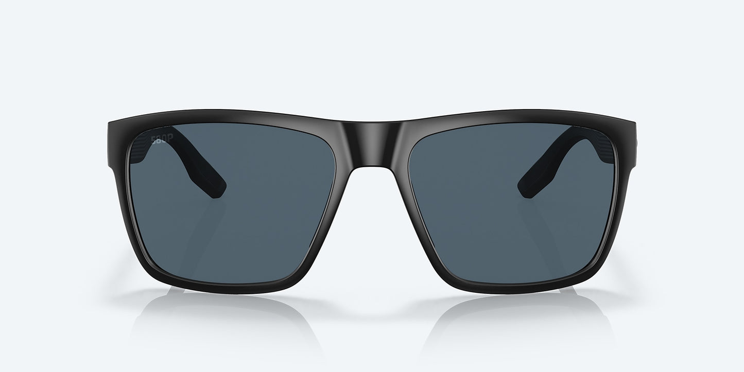 [Gray Polarized Polycarbonate Lenses, Matte Black Frame]