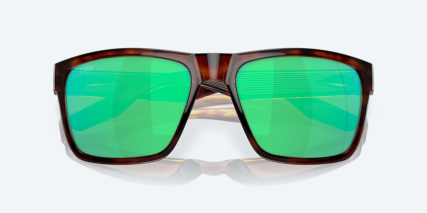 [Green Mirror Polarized Glass Lenses, Tortoise Frame]