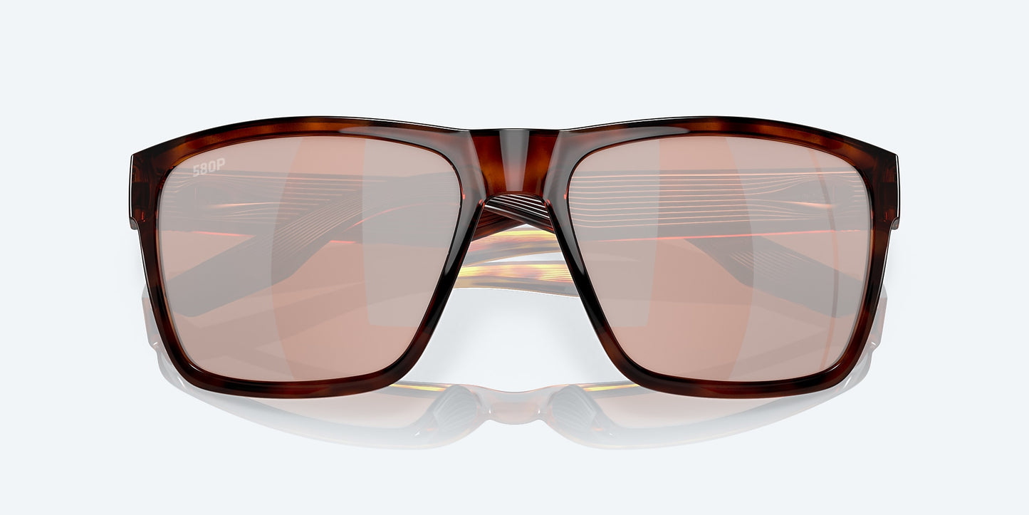[Copper Silver Mirror Polarized Polycarbonate Lenses, Tortoise Frame]