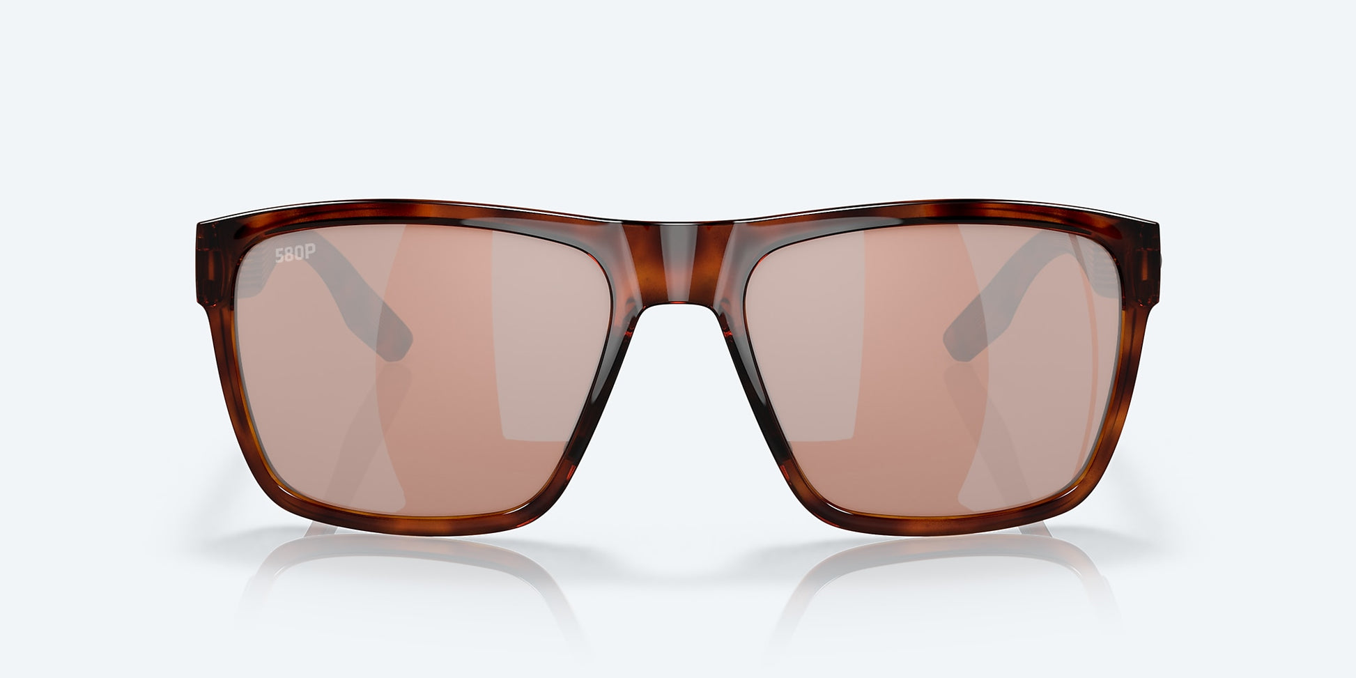 [Copper Silver Mirror Polarized Polycarbonate Lenses, Tortoise Frame]