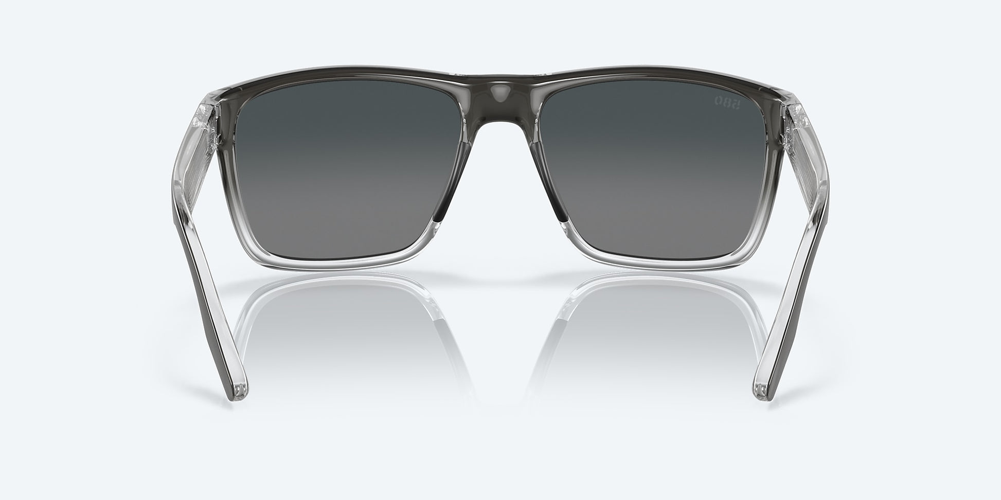 [Gray Gradient Polarized Glass Lenses, Fog Gray Frame]