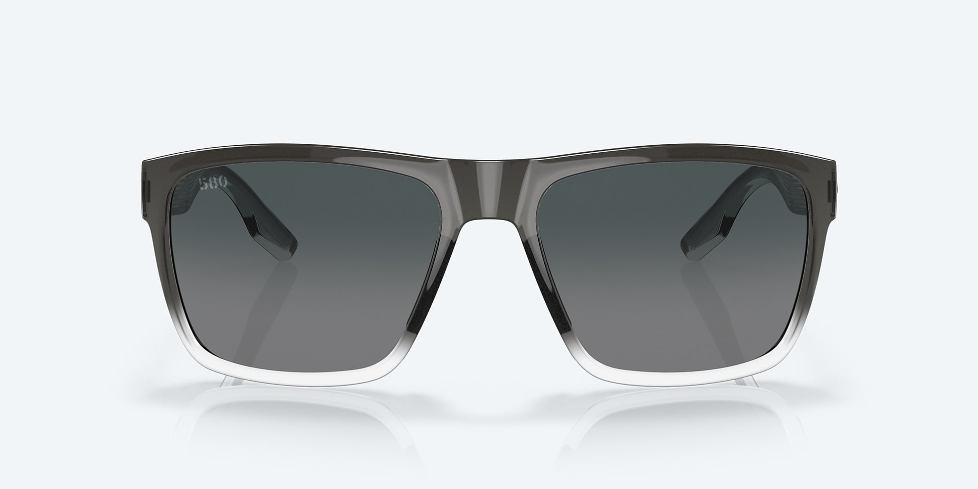 [Gray Gradient Polarized Glass Lenses, Fog Gray Frame]