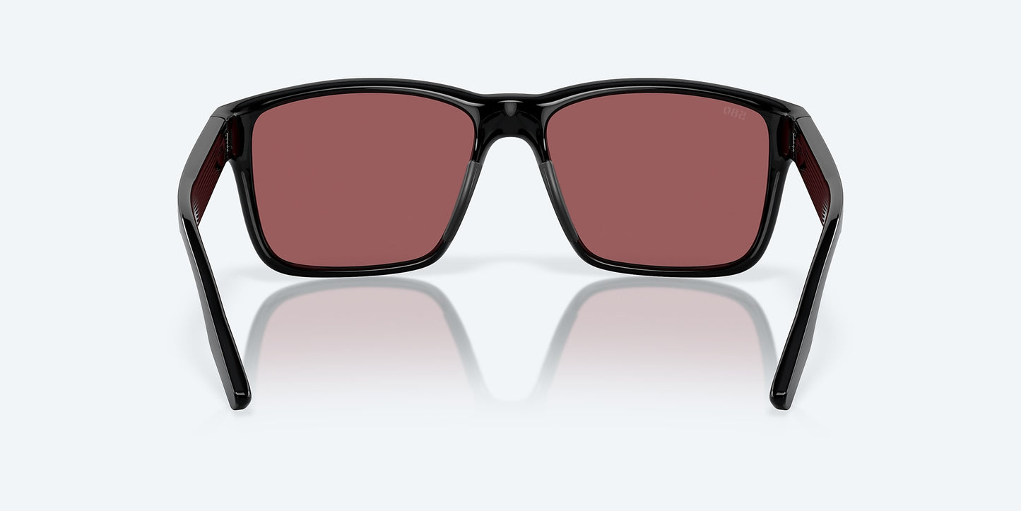 [Gold Mirror Polarized Glass Lenses, Black Frame]
