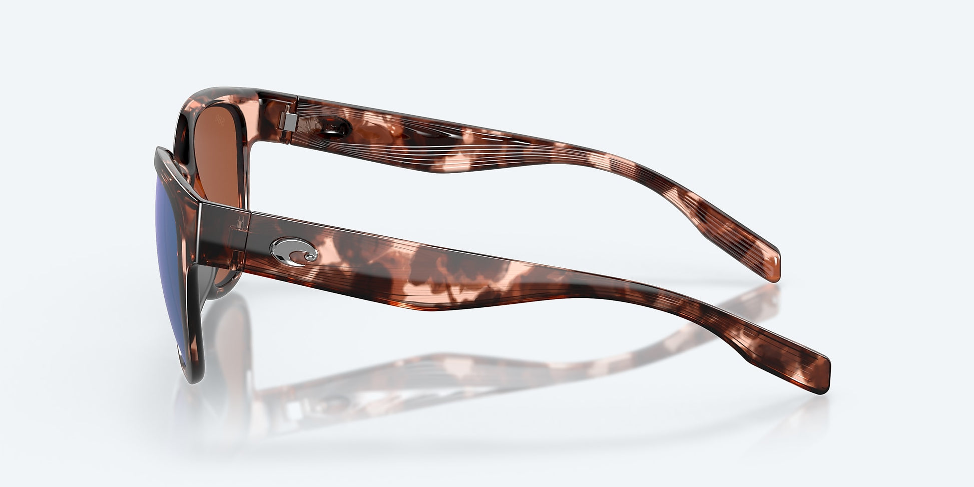 [Green Mirror Polarized Glass Lenses, Coral Tortoise Frame]