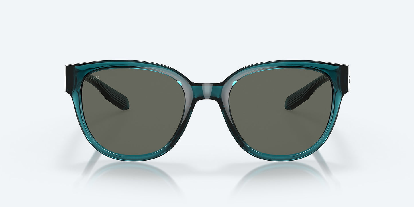 [Gray Polarized Glass Lenses, Teal Frame]