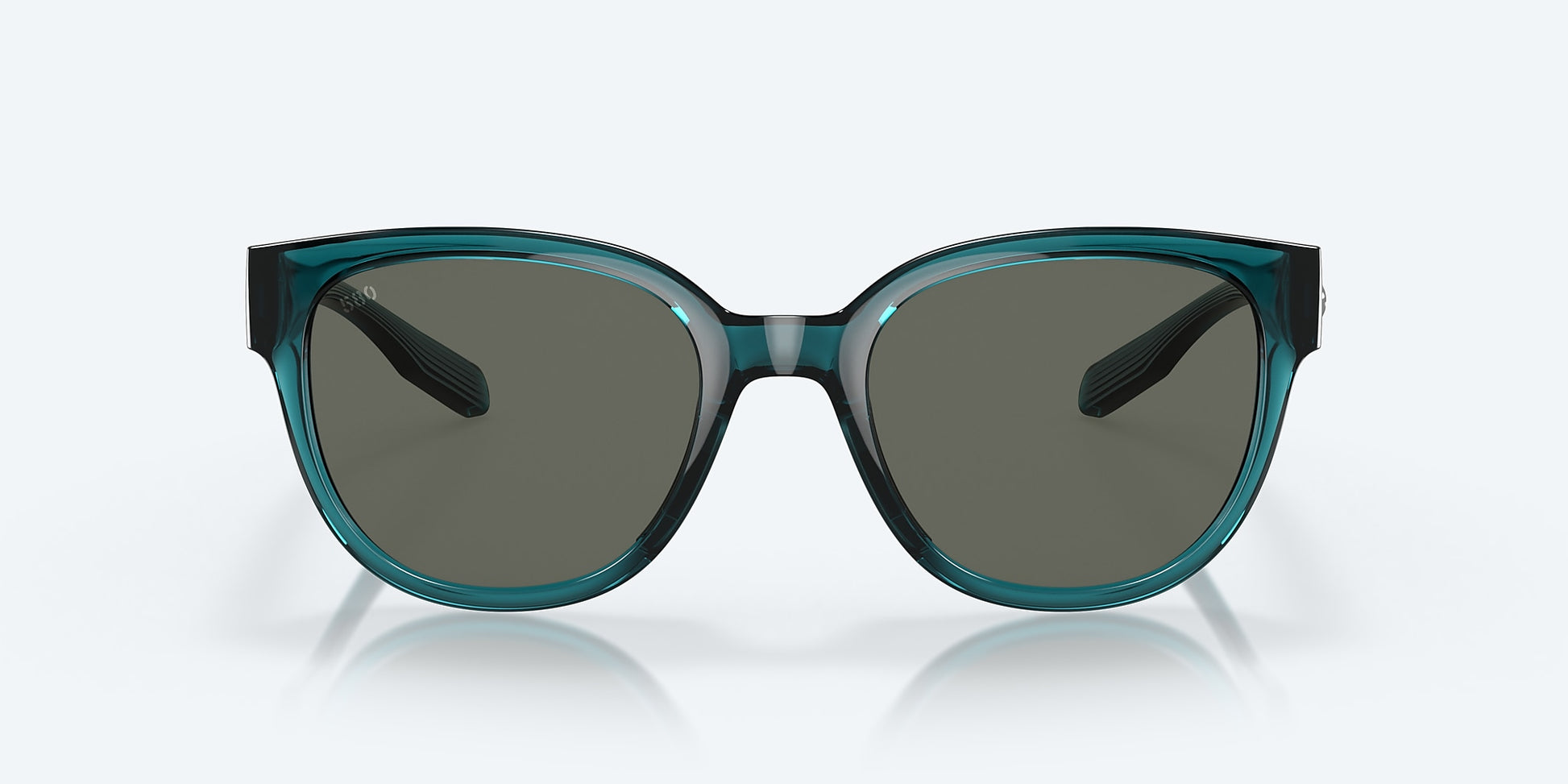 [Gray Polarized Glass Lenses, Teal Frame]