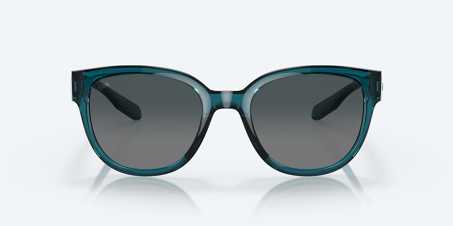 [Gray Gradient Polarized Glass Lenses, Teal Frame]