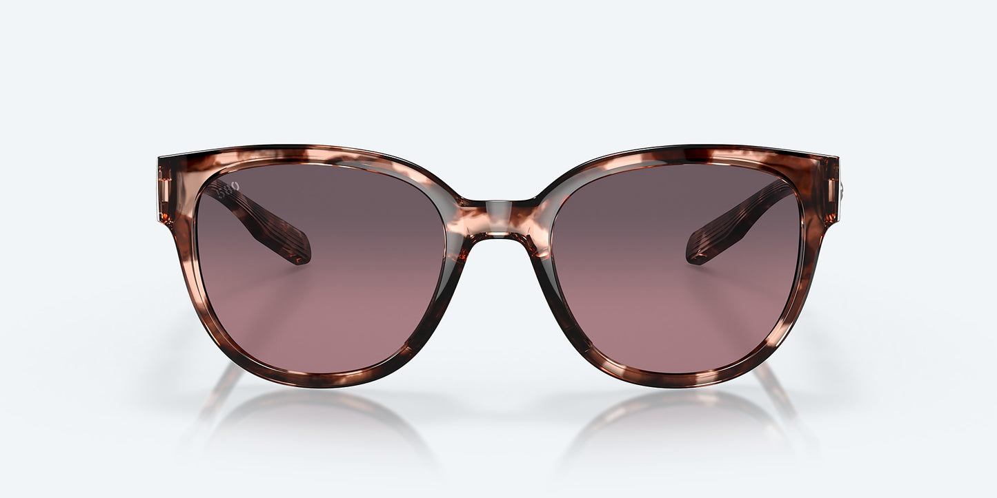 [Rose Gradient Polarized Glass Lenses, Coral Tortoise Frame]