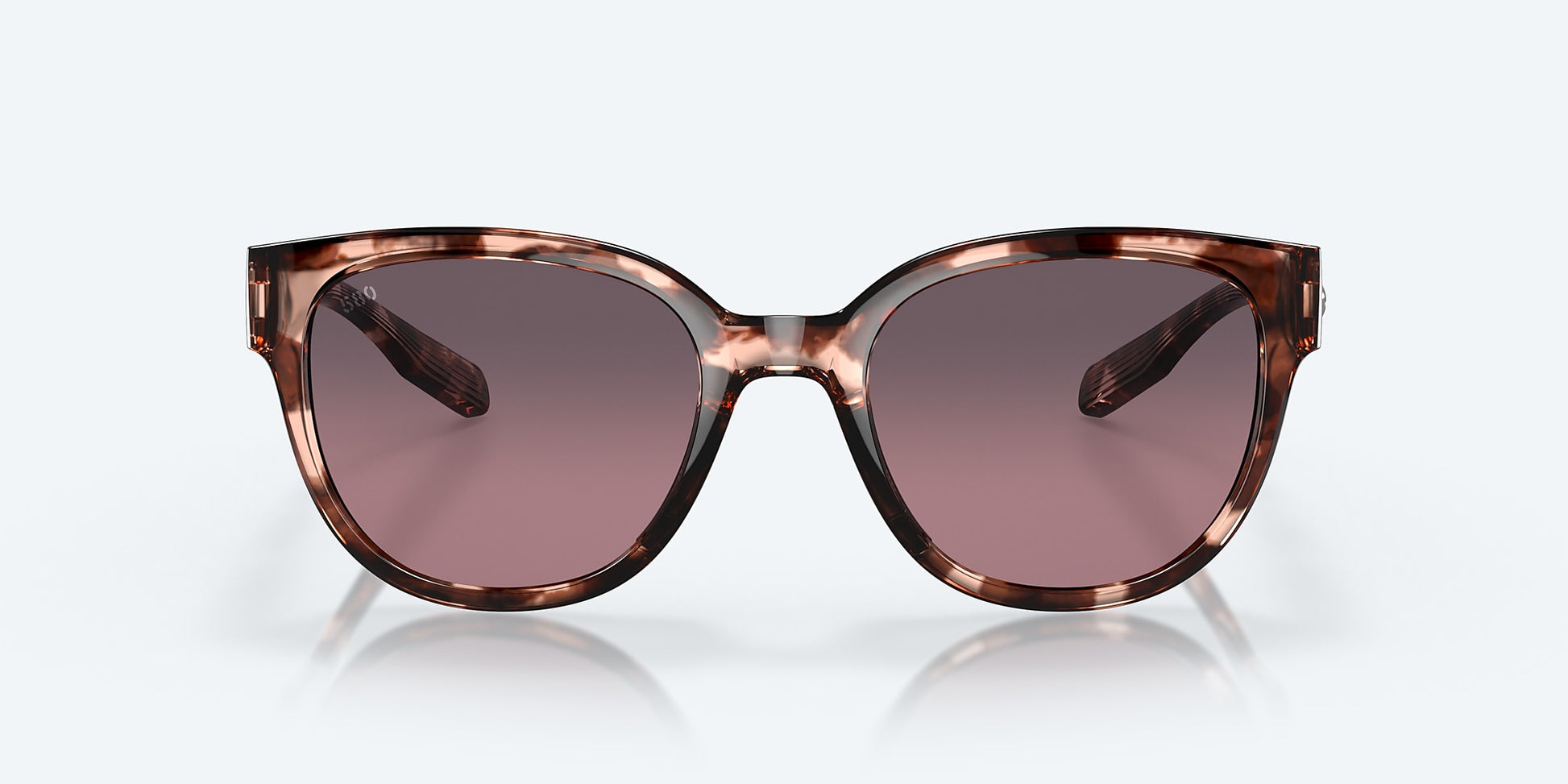 [Rose Gradient Polarized Glass Lenses, Coral Tortoise Frame]