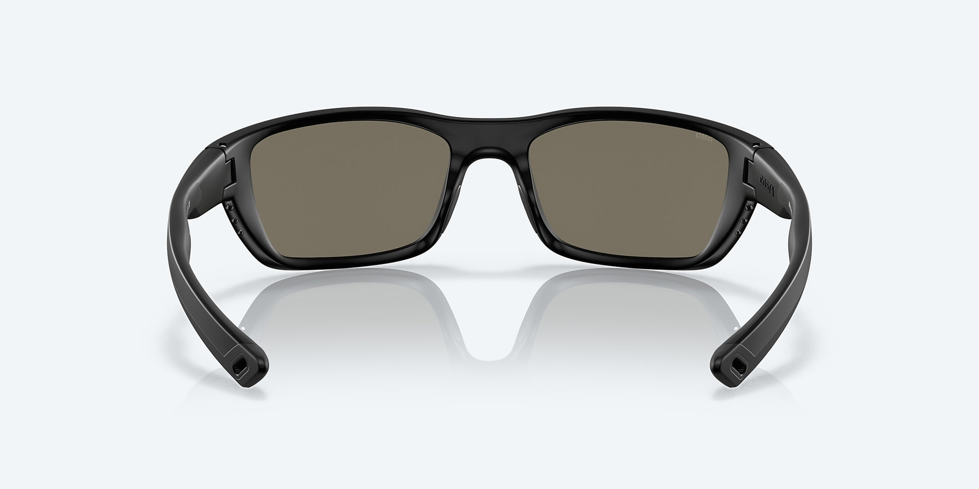 [Blue Mirror Polarized Glass Lenses, Blackout Frame]